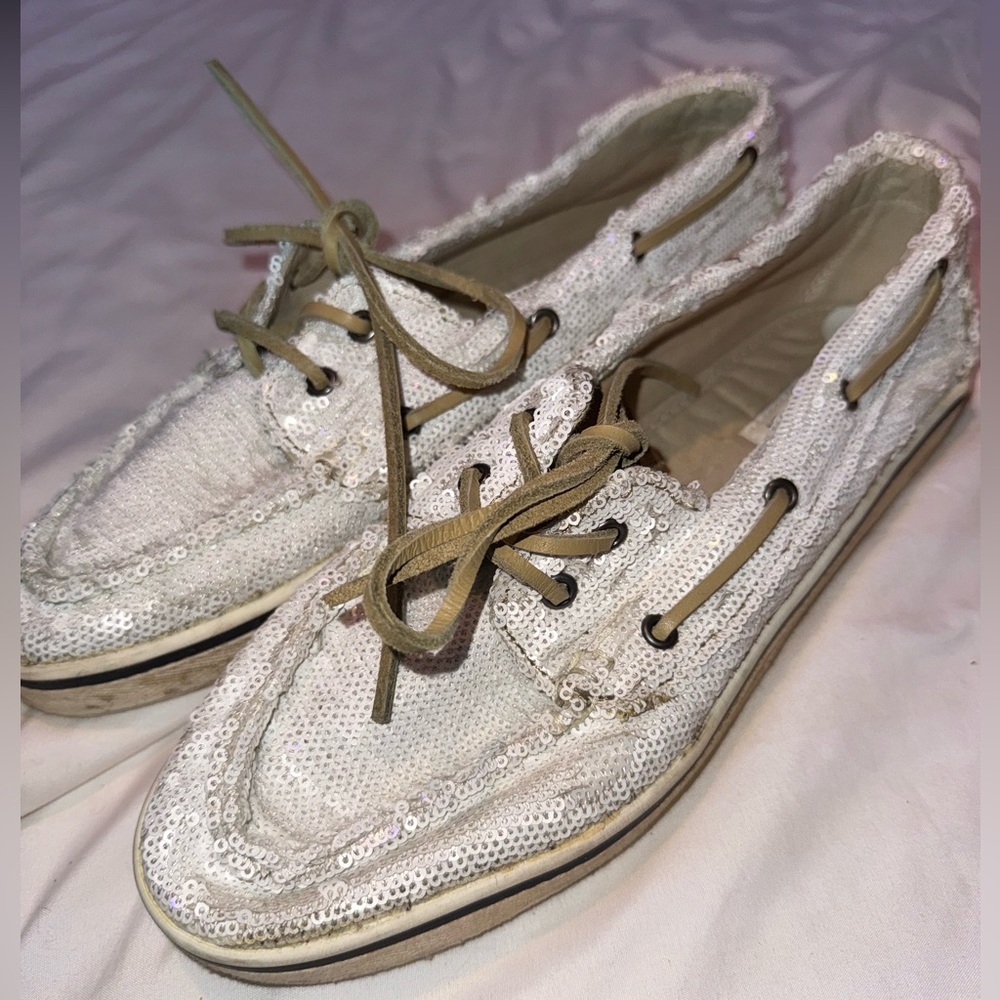 Steve Madden loafers sequin boat shoes
